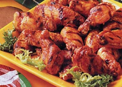 Barbecued Hot Wings