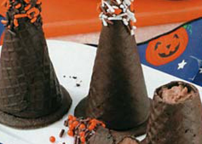 Mousse-Filled Witches’ Hats 