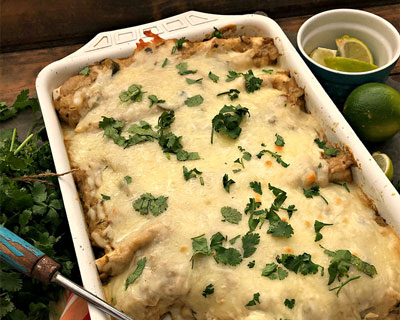 Carnitas Enchiladas Suiza 