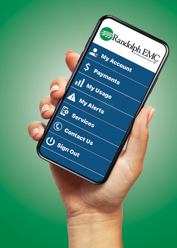 Mobile app menu