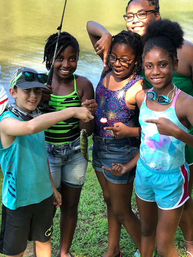 4 H fishing kids