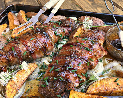 Pork Tenderloin Sheet Pan Supper 
