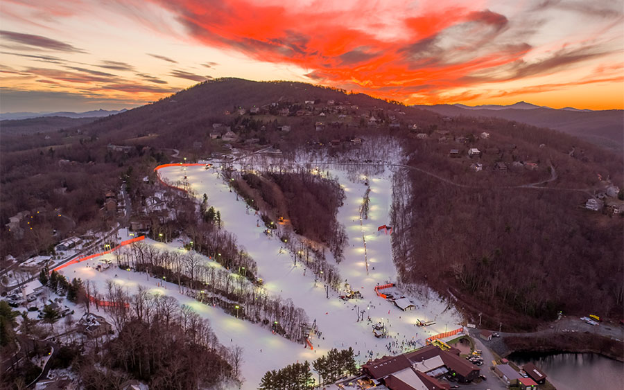 App Mountain sunset