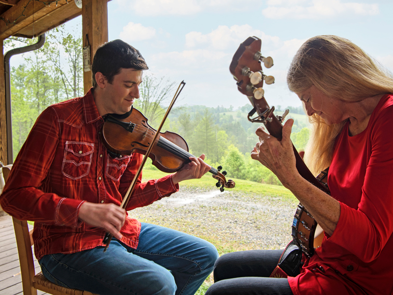 Josh Goforth and Sheila Kay Adams