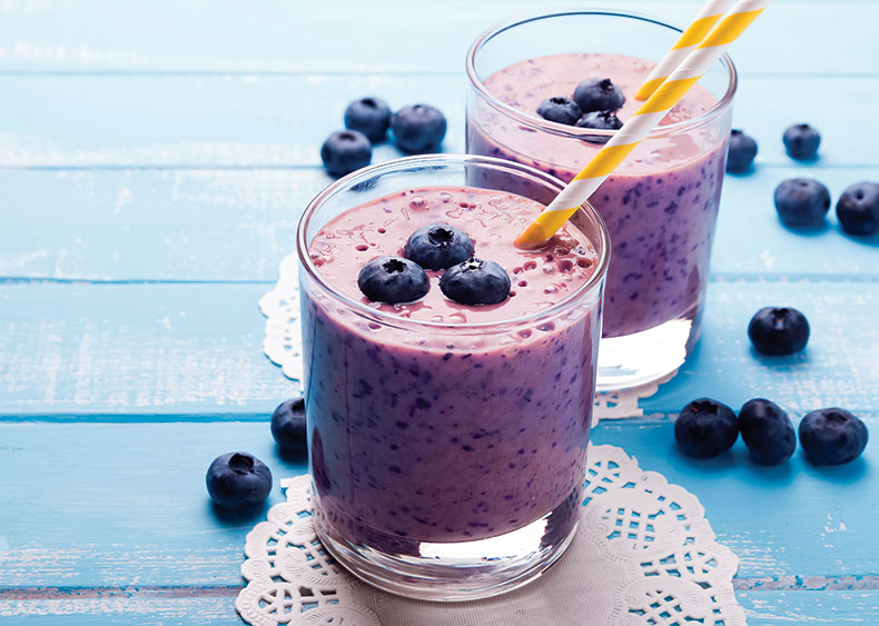 Blueberry Apple Cider Vinegar Smoothie