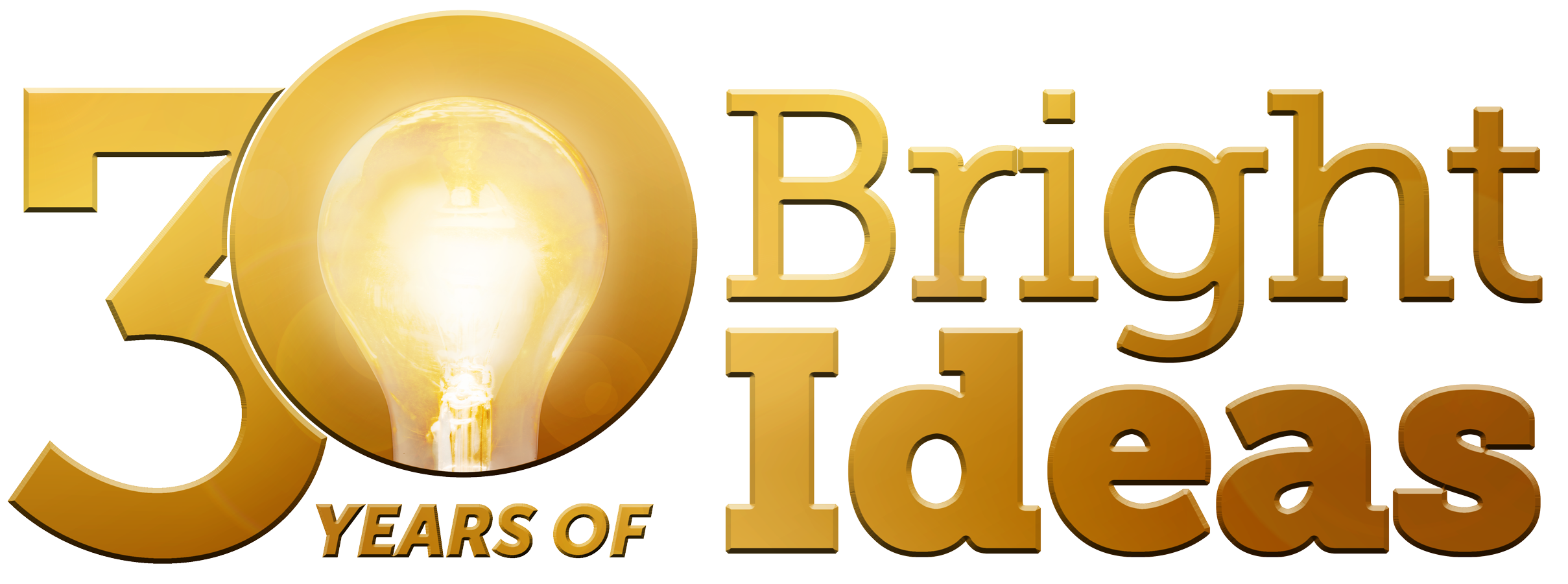 Bright Ideas 30 years logo