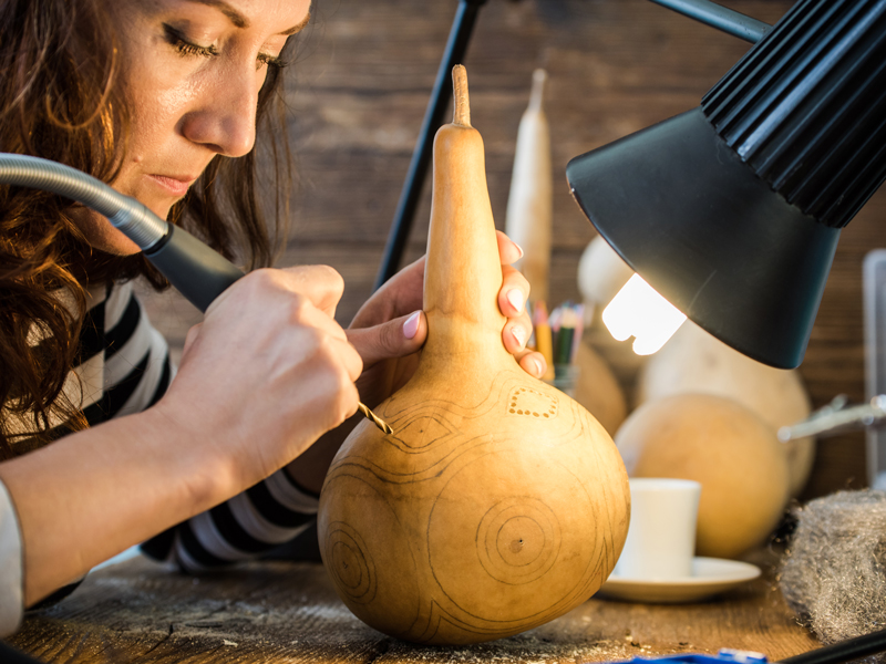 Gourd carving