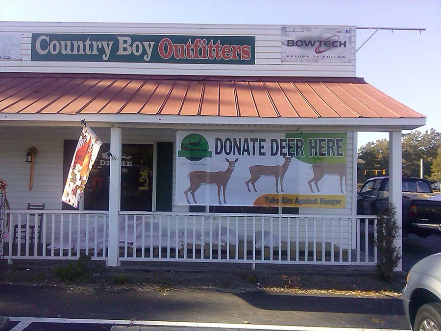Deer Donation Sign