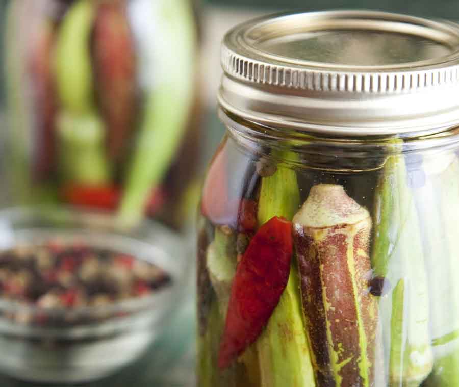 Dilly Pickled Okra