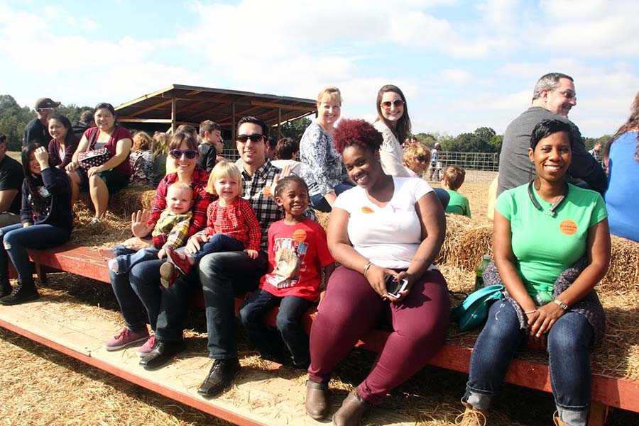 Families on Hayride