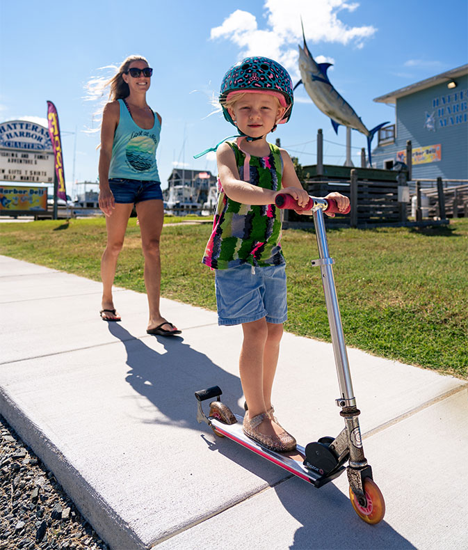 Hatteras Village bike path