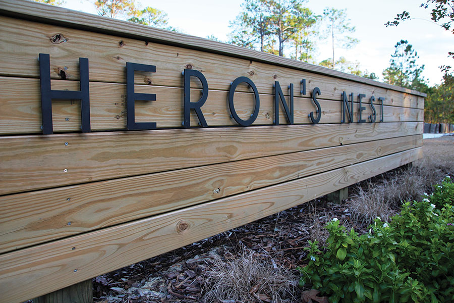 Herons Nest Sign
