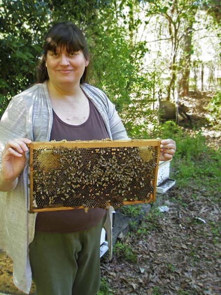 Julie-examining-a-frame