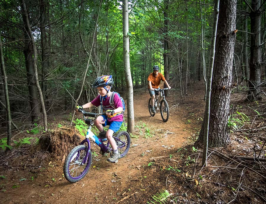 Mountain biking in Lake James State Park