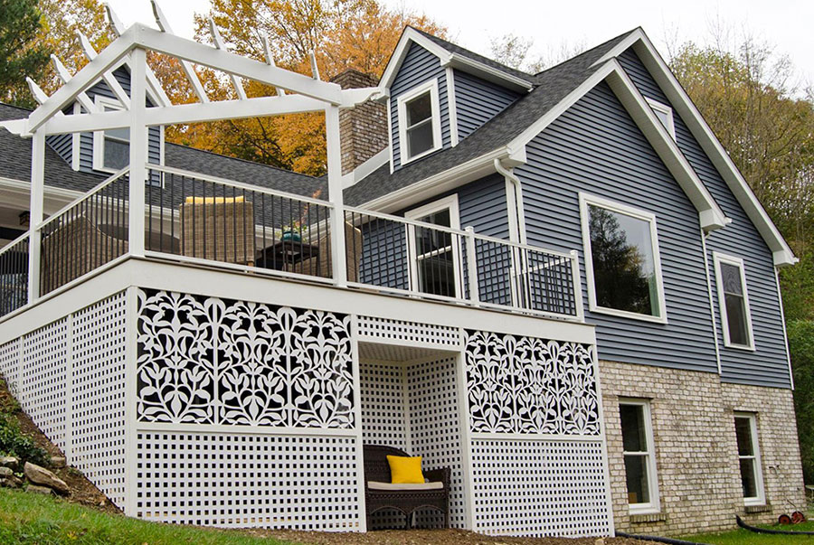 Lattice Panels Under Deck