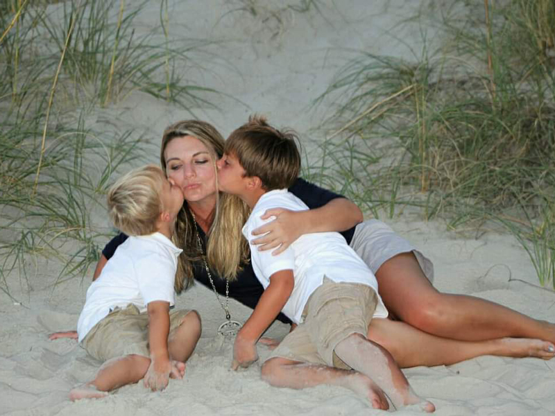 A mother and her two sons - Mae Spivey