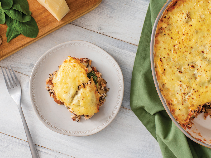 Mushroom Spinash Lasagna