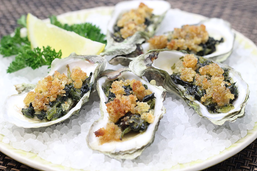 Oysters on the half shell