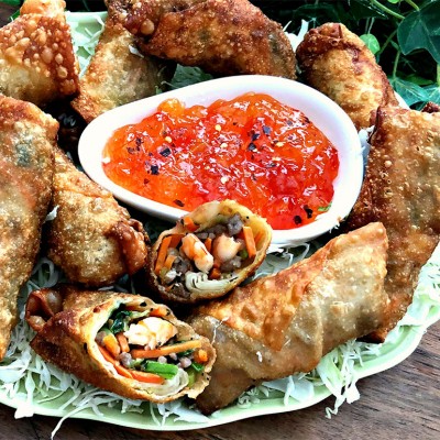 Pork and Shrimp Egg Rolls