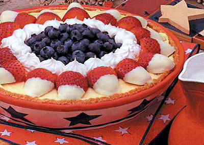 Red, White & Blueberry Pie 