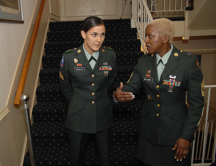SGT Lisa Morales awaits turn