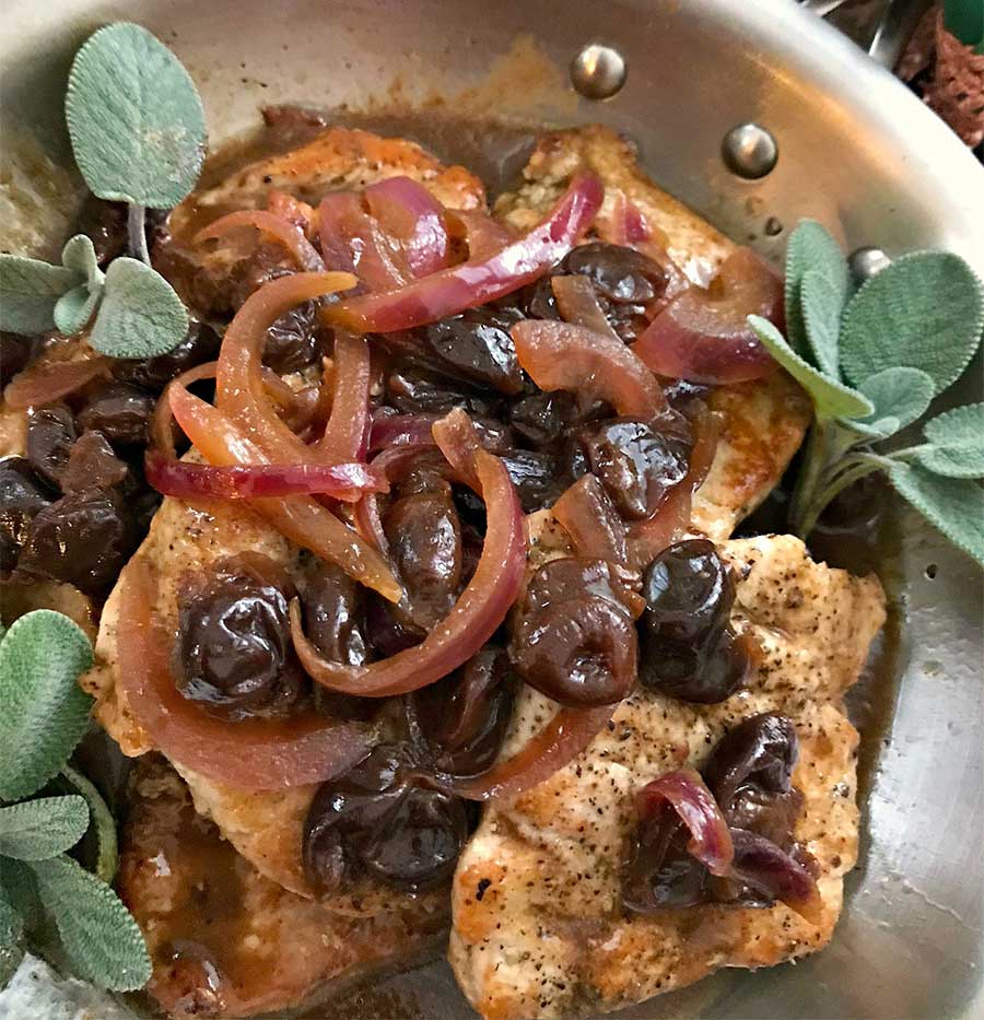Sage pork medallions