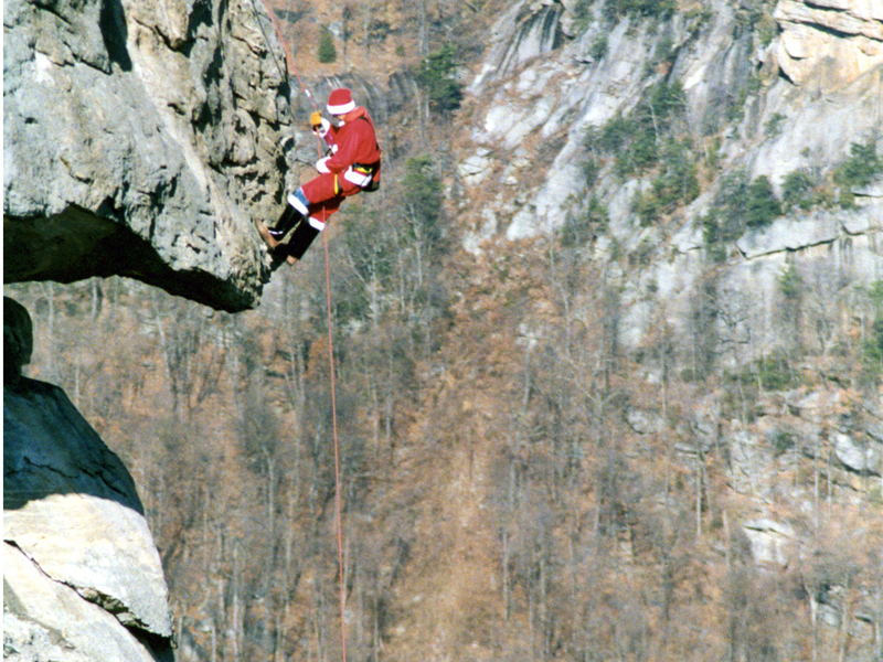Santa on the Chimney