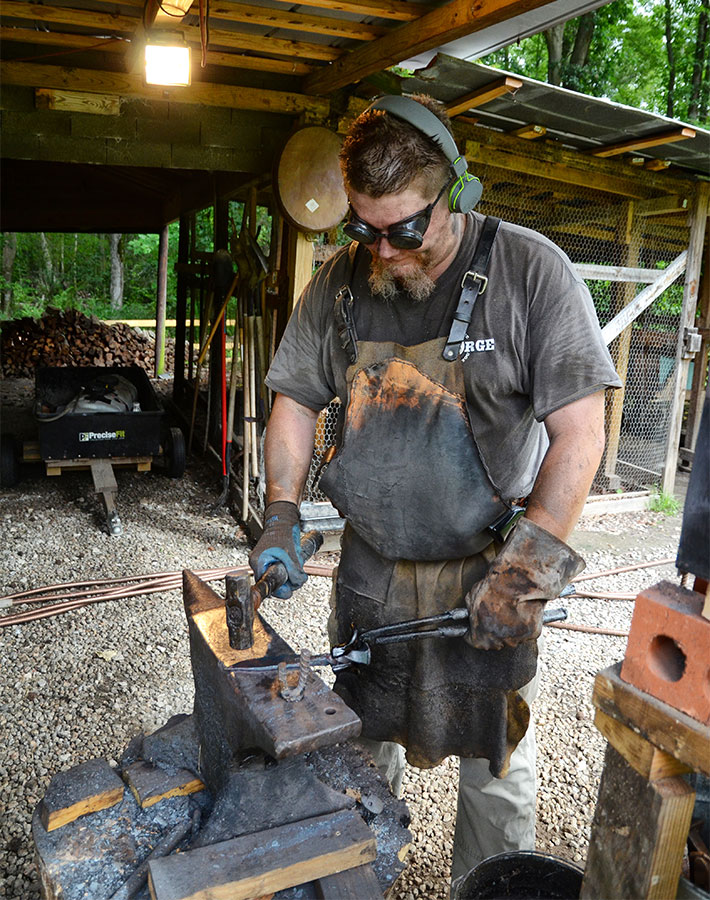 Schneider with civil war anvil
