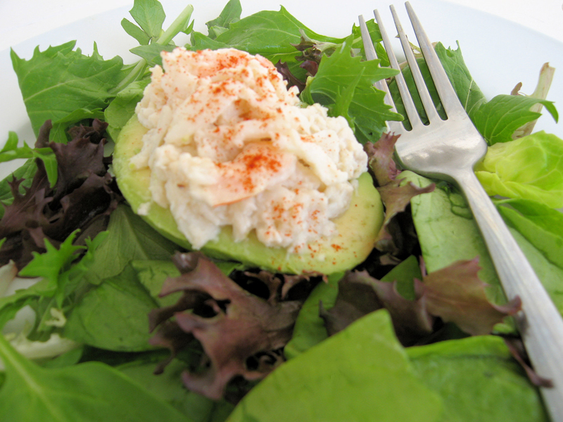 Seafood Stuffed Avacadoes