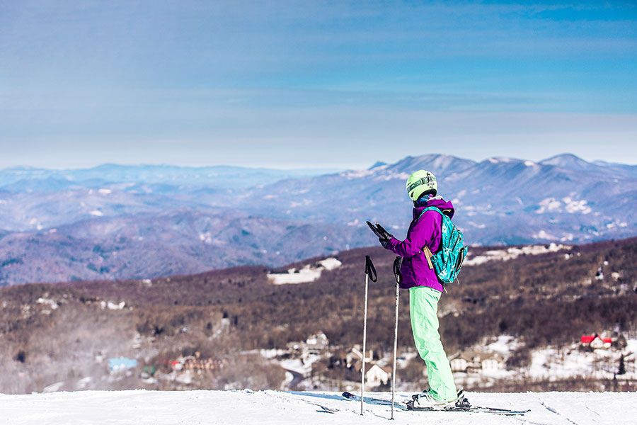 Skiing Beech Mountain