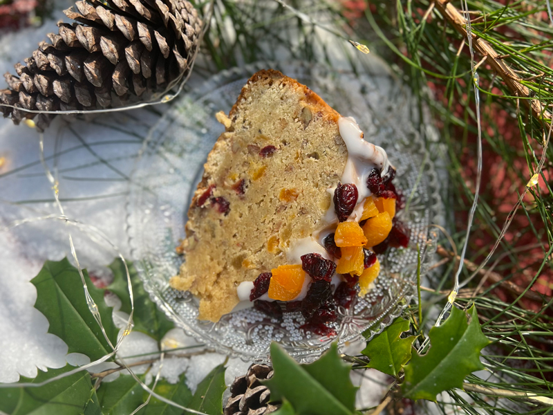 A slice of Fruitcake by Debbie Moose