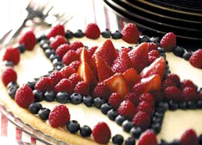 Star Spangled Fruit Tart 