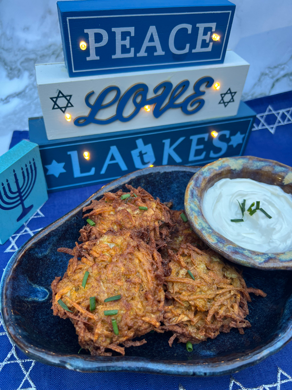 Hanukkah Sweet Potato Latkes