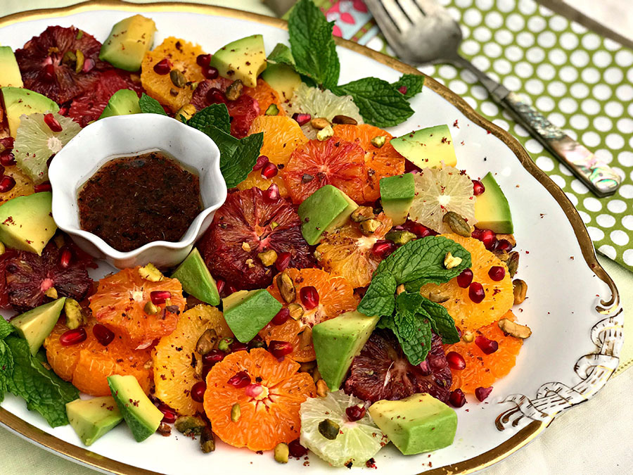 Buffalo Chicken Wings Winter Citrus Salad