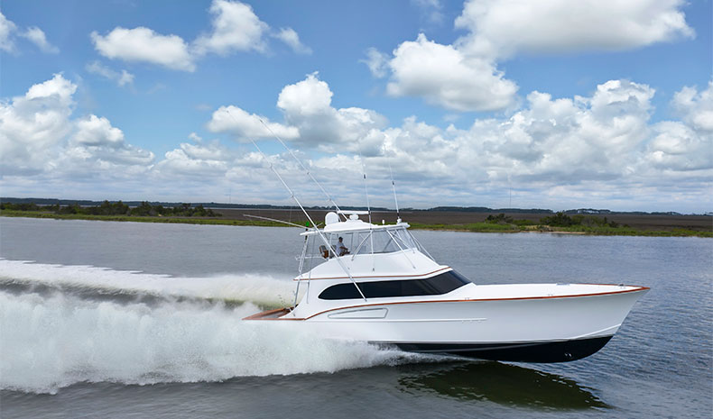 Sportfishing yacht