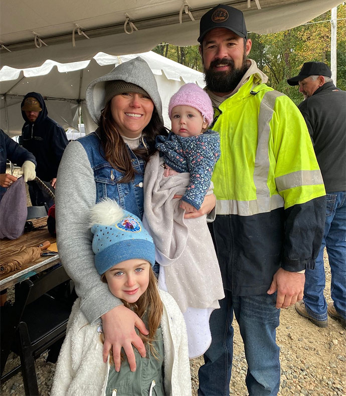 Brandon McNeill and family