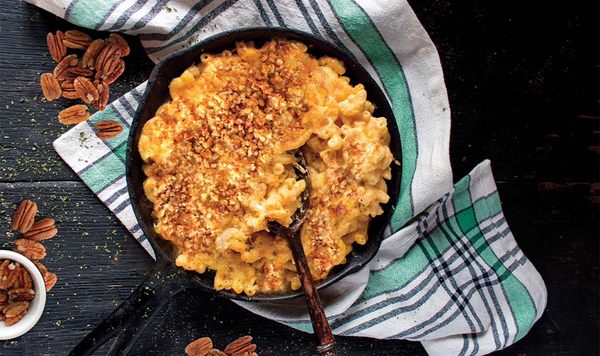 Mac and Cheese with Pecan Breadcrumbs