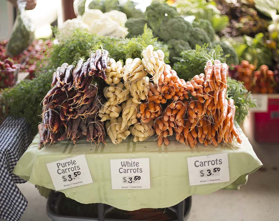 Carrots at the Carrboro Farmers Market