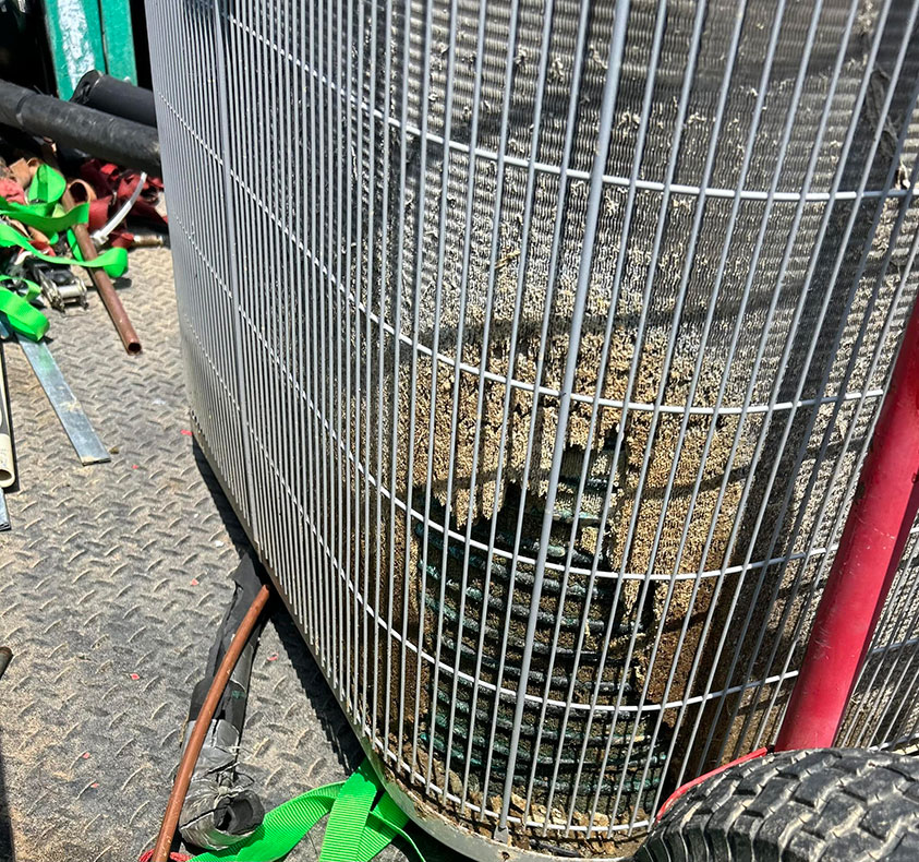 Urine soaked HVAC