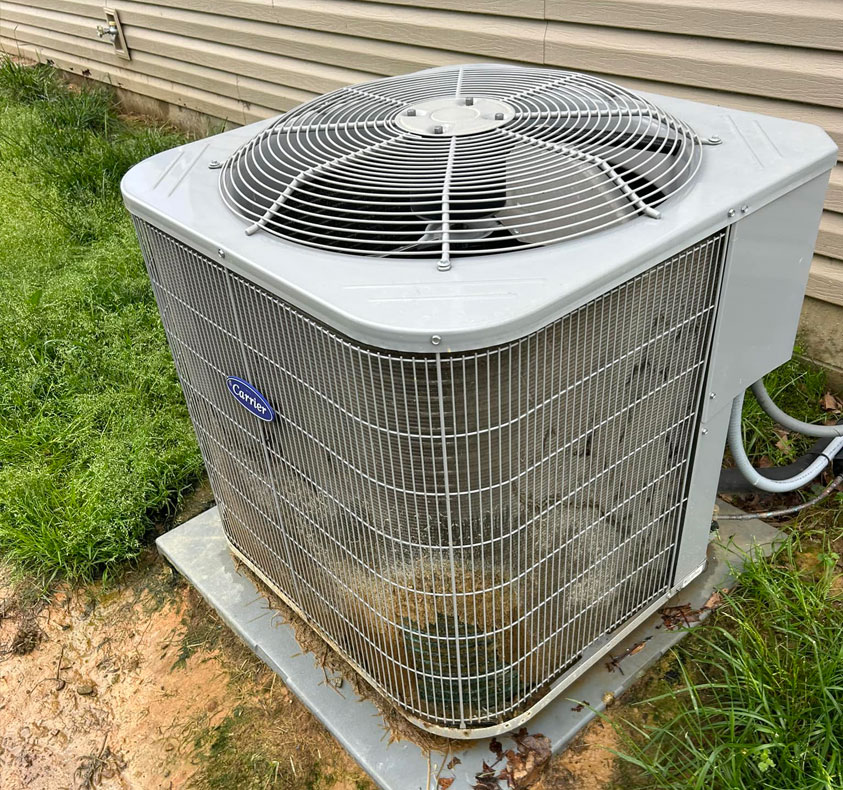 Urine soaked HVAC