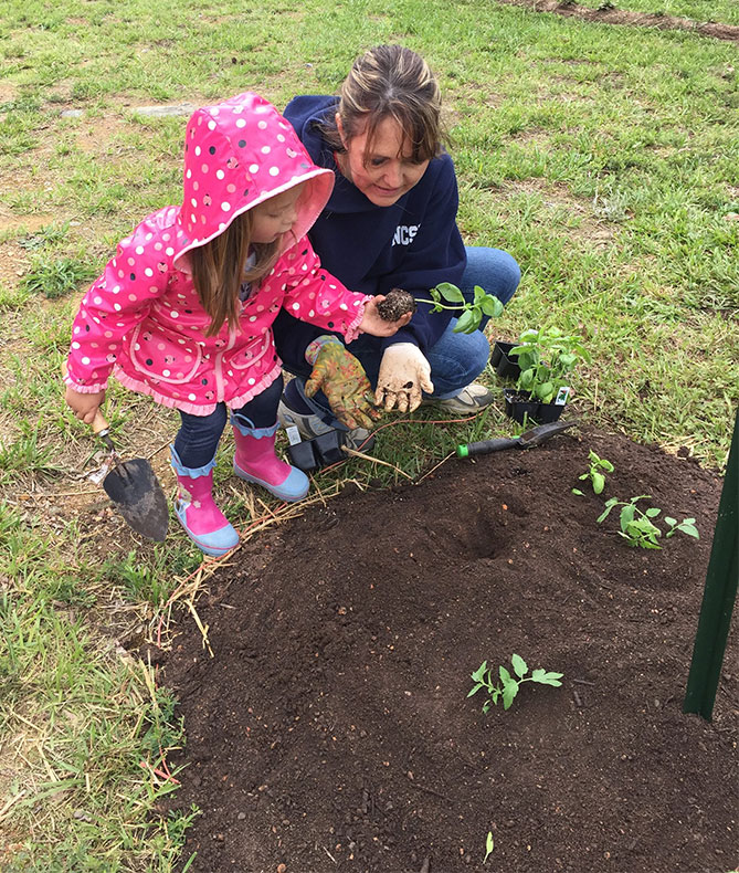 Garden volunteers