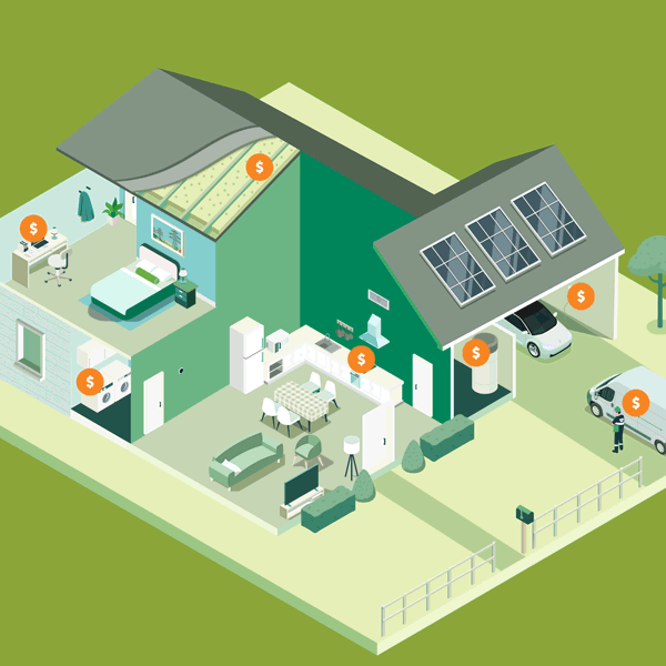 Explore energy efficiency rebates available for your home