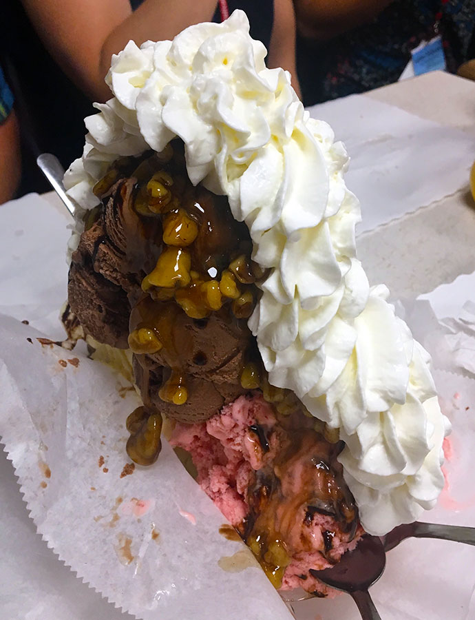 huge sundae