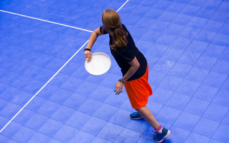indoor frisbee