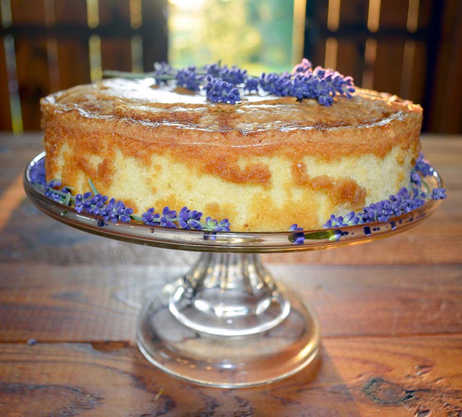 Naked Lavender Cake