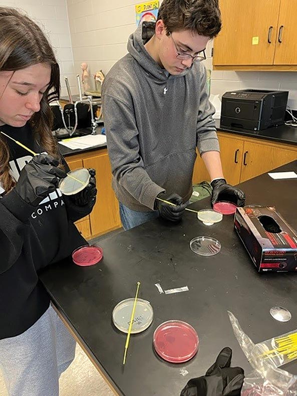 Learning about microbiology