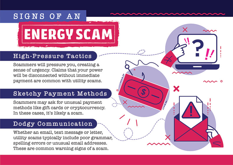 Signs of an energy scam