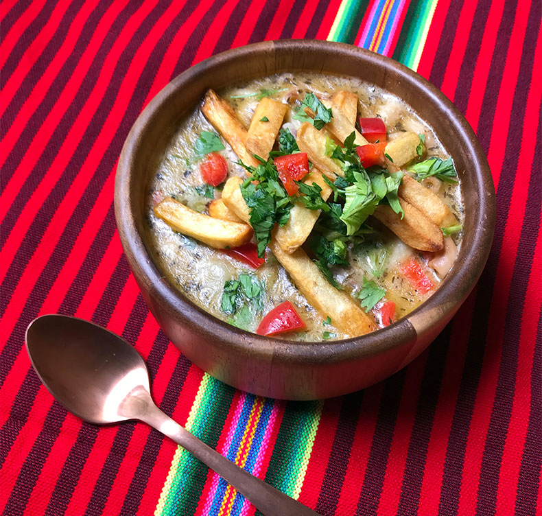 sopa de mani