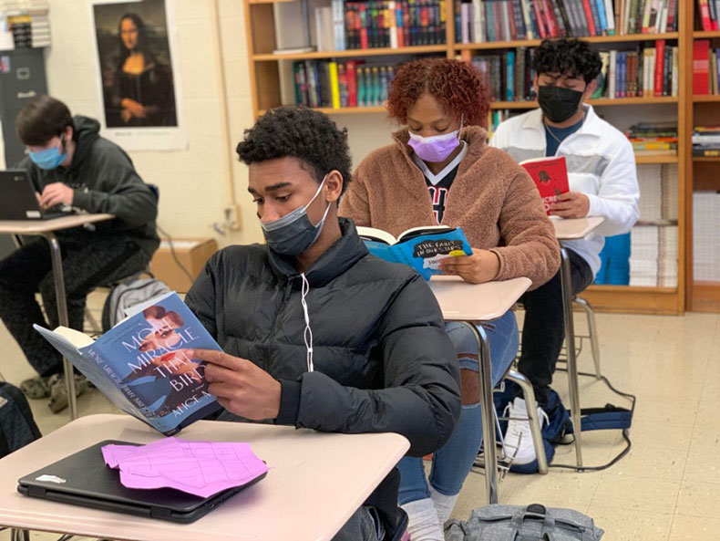 Students reading