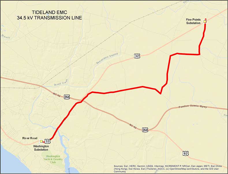 subtransmission route